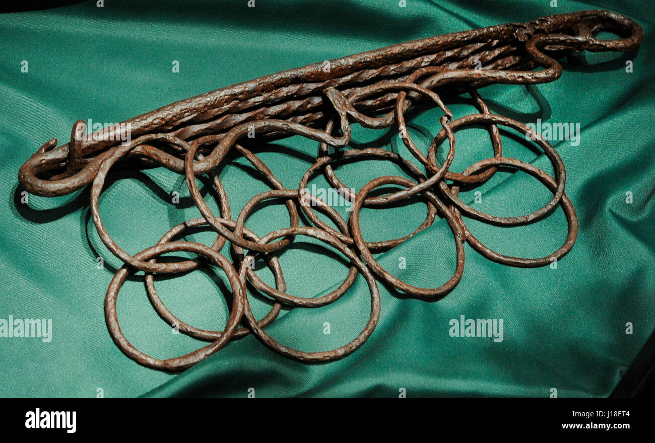 Sonaglio. Da Kolkjon, Tokke, k., Telemark. Xi secolo. La Norvegia. Museo storico. Oslo. La Norvegia. Foto Stock