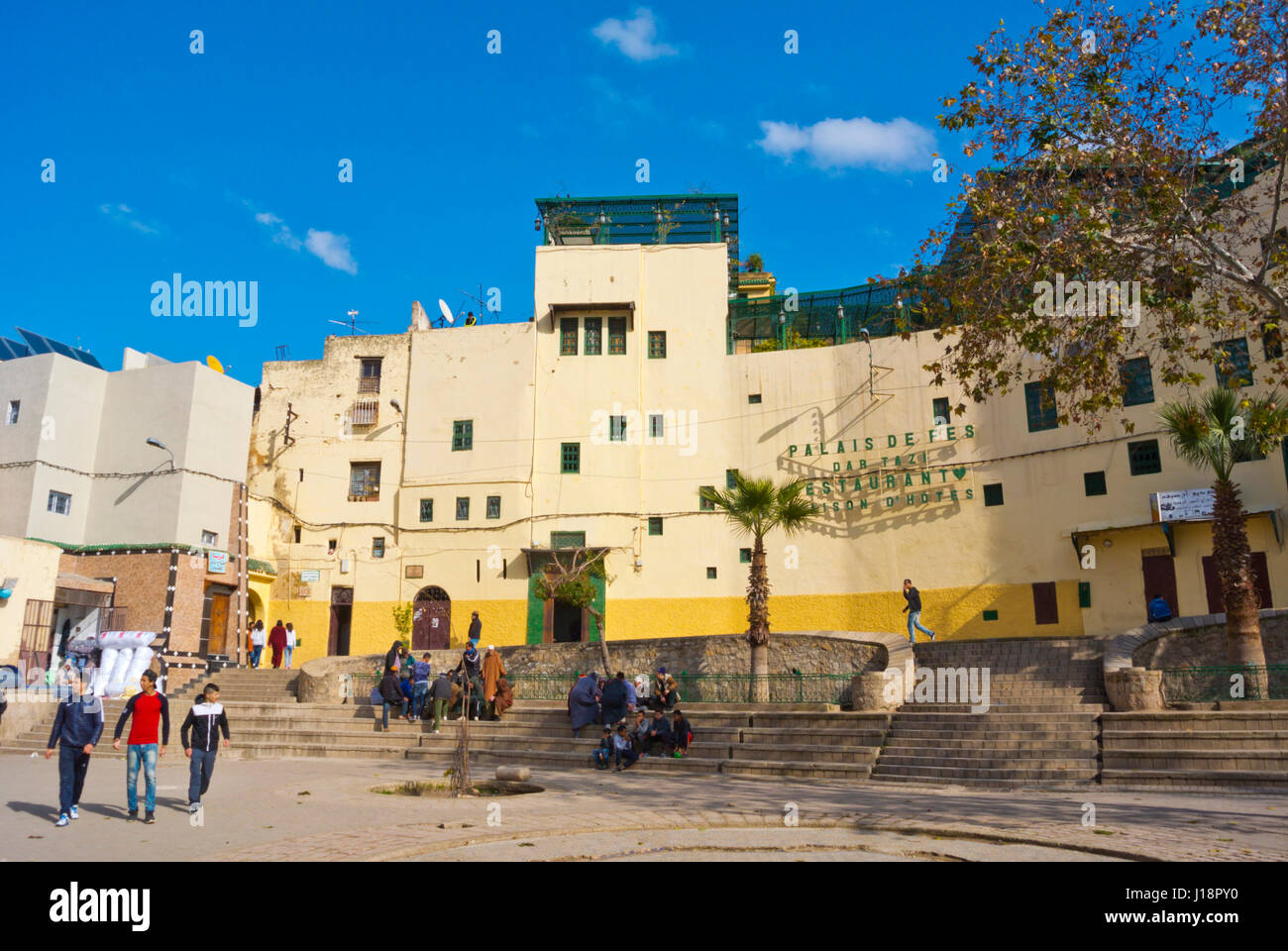 Palais de Fes Dar Tazi, ristorante e hotel, Riad Fes, Fez, in Marocco, Africa Foto Stock