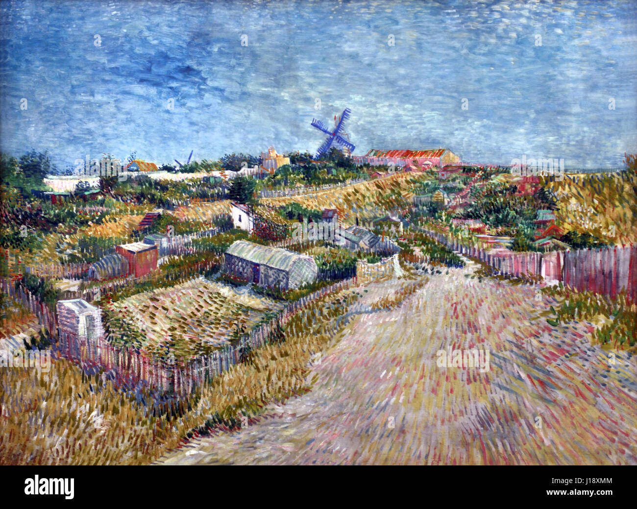 Orti di Montmartre 1887 Vincent van Gogh 1853- 1890 olandese Nei Paesi Bassi Foto Stock