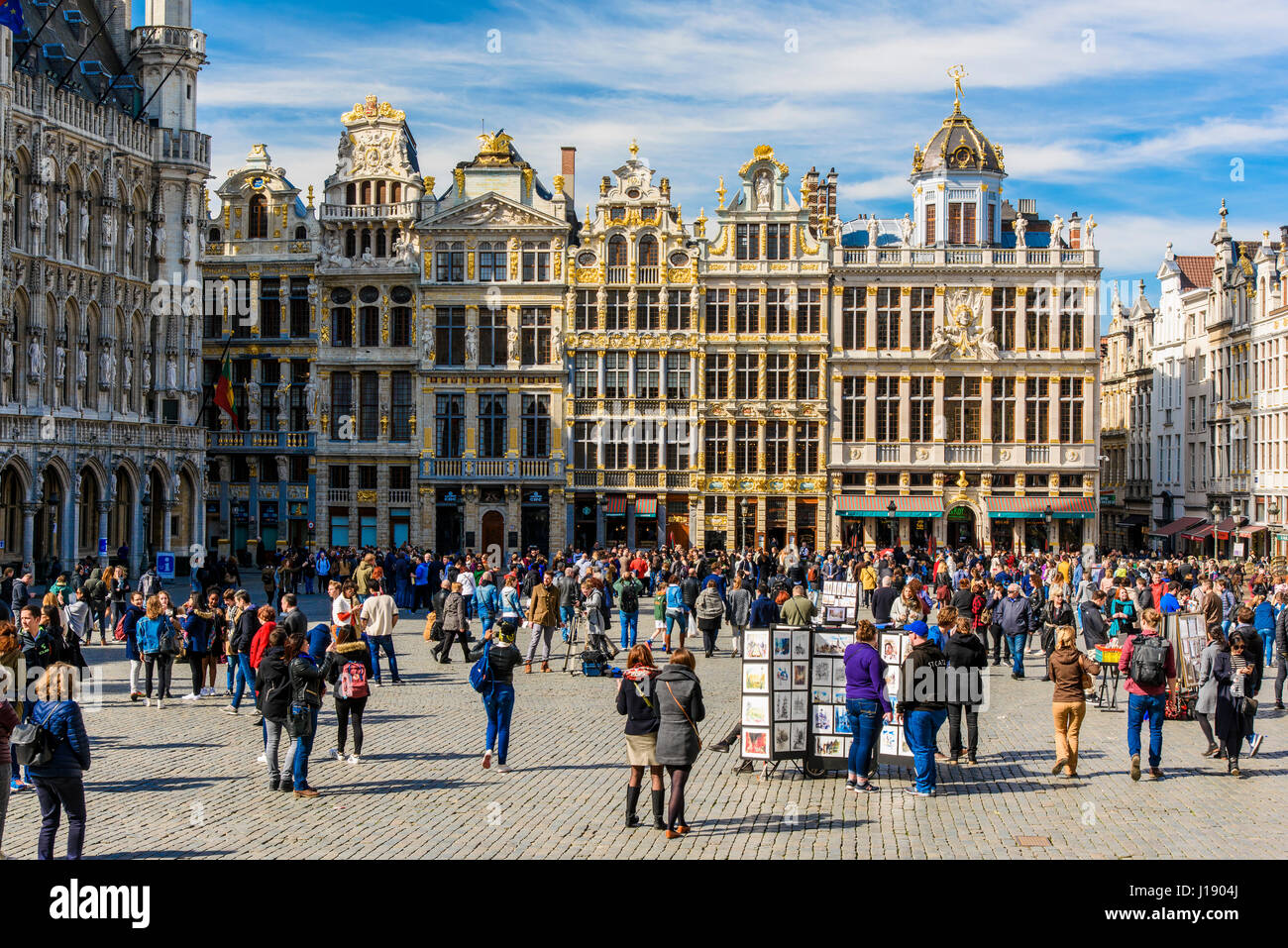 La Grand Place di Bruxelles, in Belgio Foto Stock