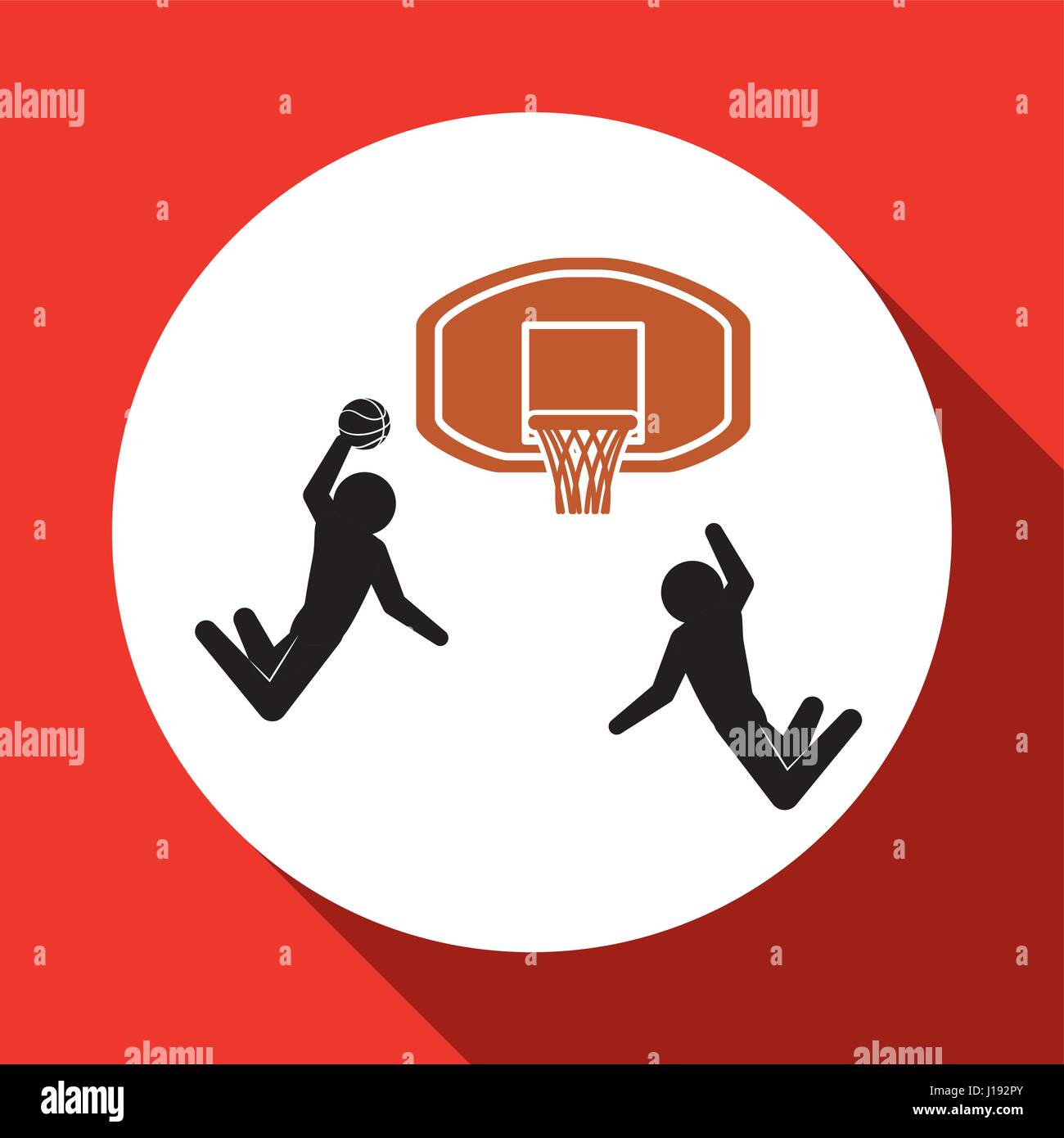 Design Basketballl. sport icona. Sfondo bianco , vettore Illustrazione Vettoriale