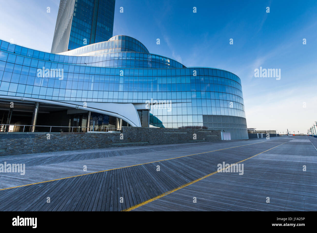 Edificio abbandonato sul lungomare di Atlantic City, New Jersey Foto Stock