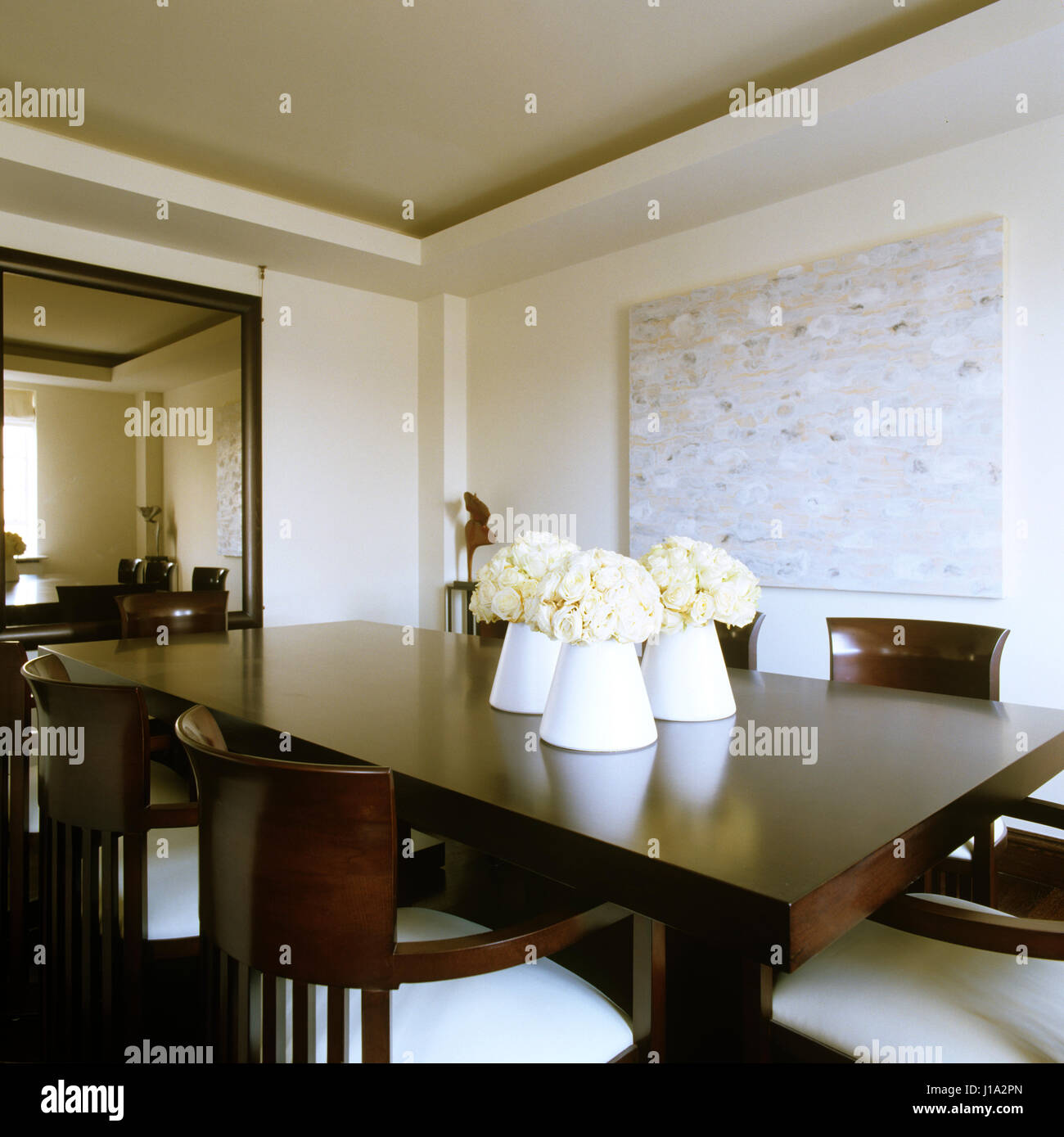 Sala da pranzo moderna. Foto Stock