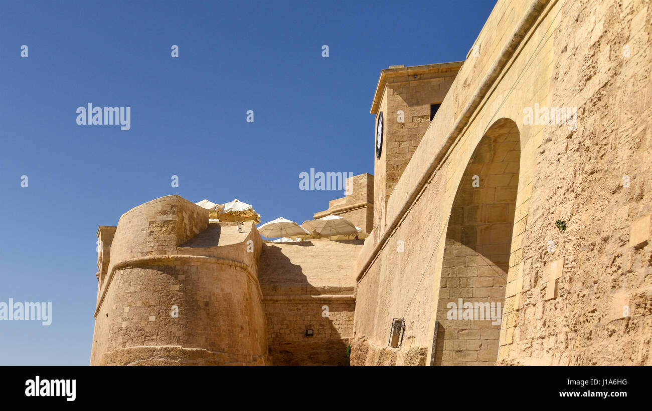 City Gate - La Cittadella a Victoria, Gozo, Malta Foto Stock