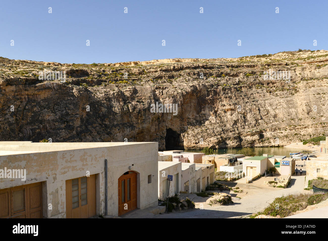 Inland Sea, Qawra, Dwejra Bay, Gozo, Malta Foto Stock