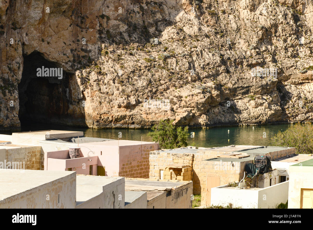 Inland Sea, Qawra, Dwejra Bay, Gozo, Malta Foto Stock