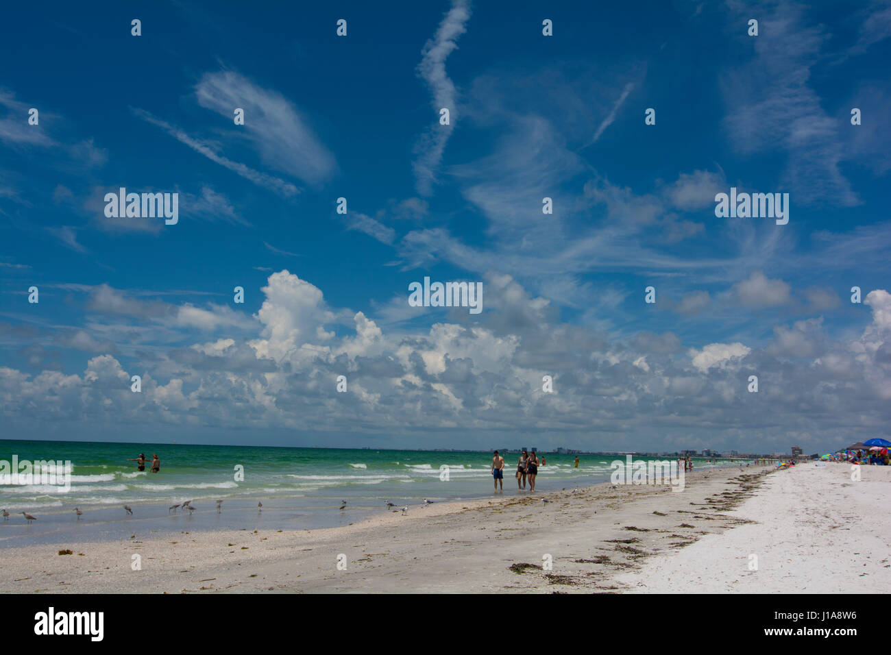 Lungo la linea costiera spiagge Foto Stock