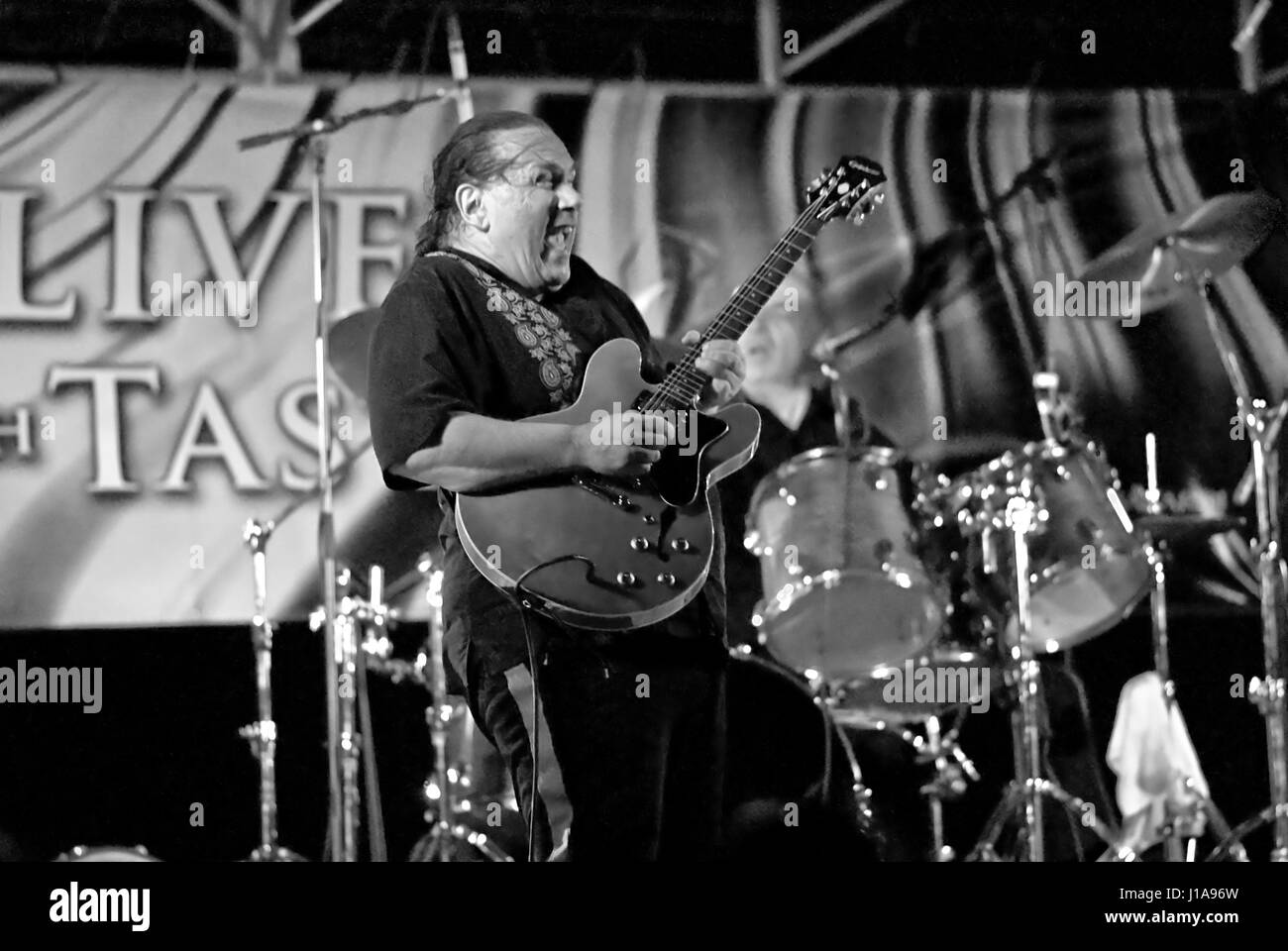 Concerto di musica da vicino i musicisti Foto Stock