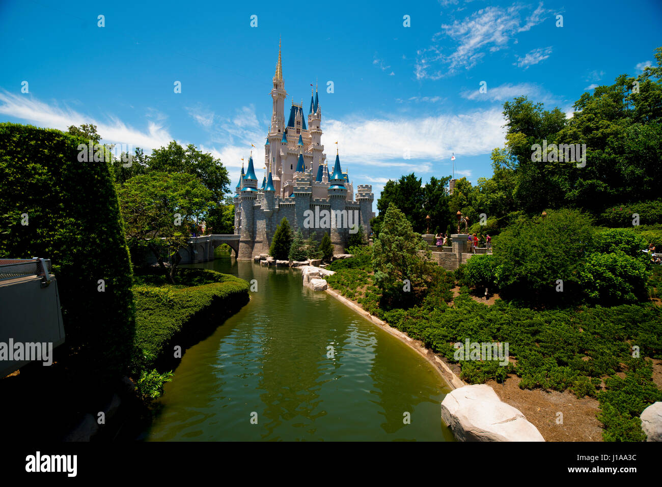 Walt Disney World Castle Orlando Florida USA Foto Stock