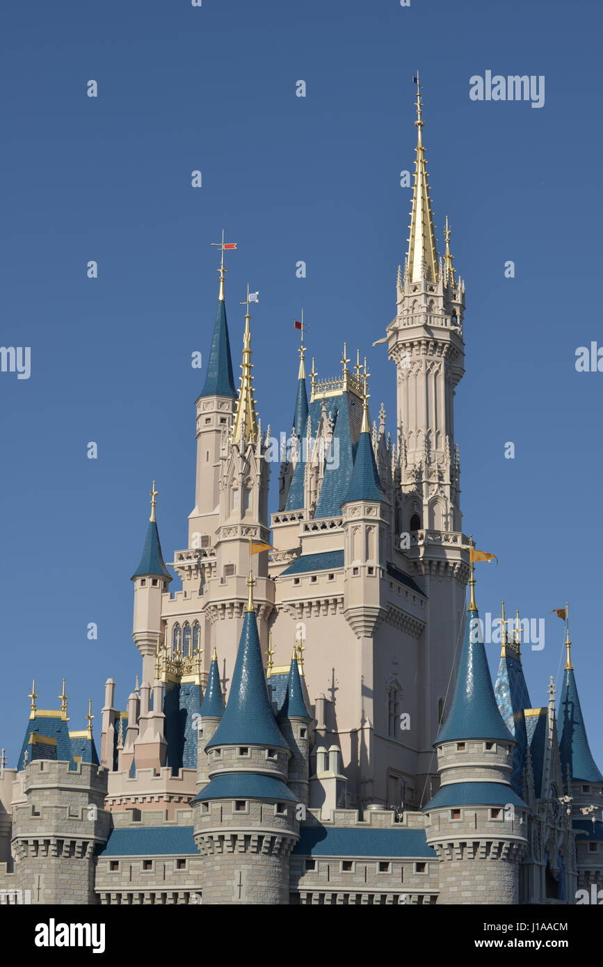 Walt Disney World Castle Orlando Florida USA Foto Stock