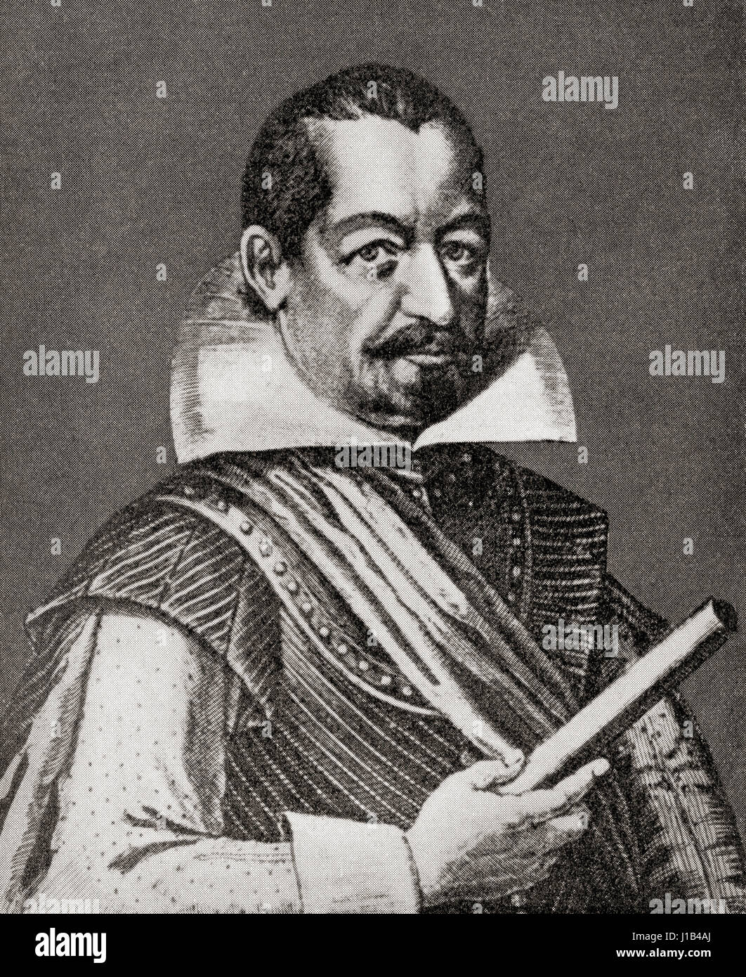 Albrecht Wenzel Eusebius von Wallenstein anche von Waldstein, 1583 - 1634. Bohemian leader militare e politico. Da Hutchinson nella storia delle nazioni, pubblicato 1915 Foto Stock