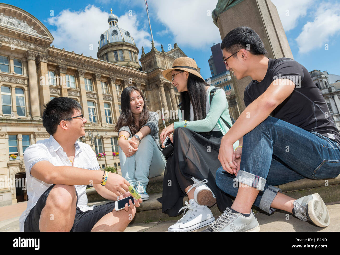 Cinese internazionale di studenti universitari. Foto Stock