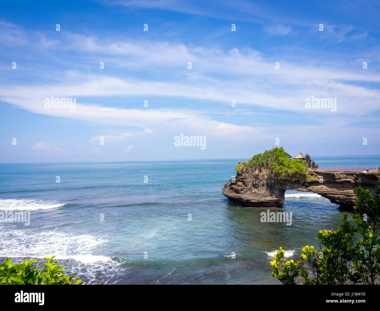 Tanah Lot Beach, Bali, Indonesia Foto Stock