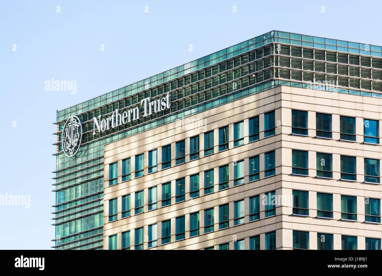 Northern Trust asset management bank, Canary Wharf, London, Docklands, Inghilterra Foto Stock