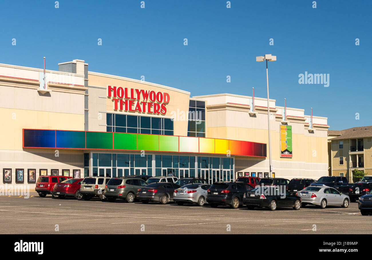 Hollywood teatri cinema ingresso a Morgantown, West Virginia, USA Foto Stock