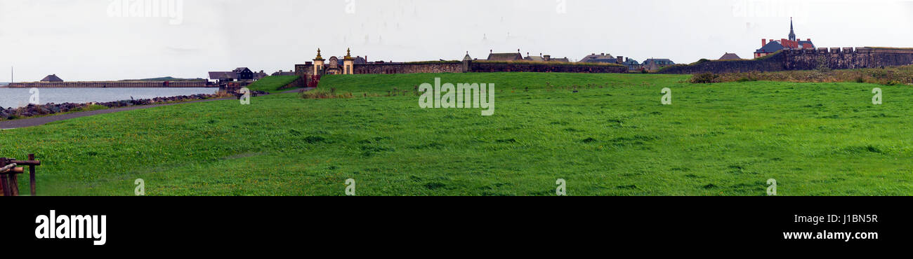 Panorama della fortezza Louisbourg Foto Stock