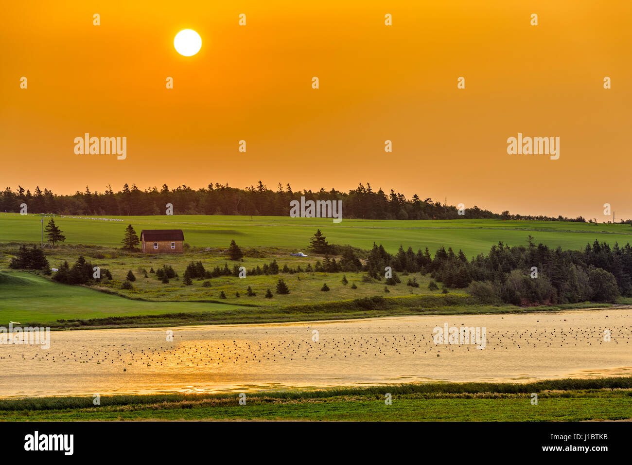 Fiume francese in Prince Edward Island, Canada Foto Stock