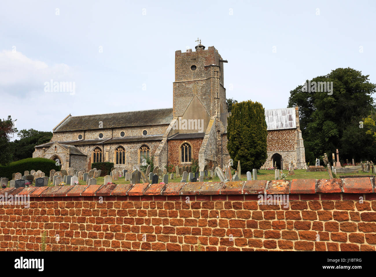 St Marys chiesa, Heacham village; North Norfolk; Inghilterra; Regno Unito Foto Stock