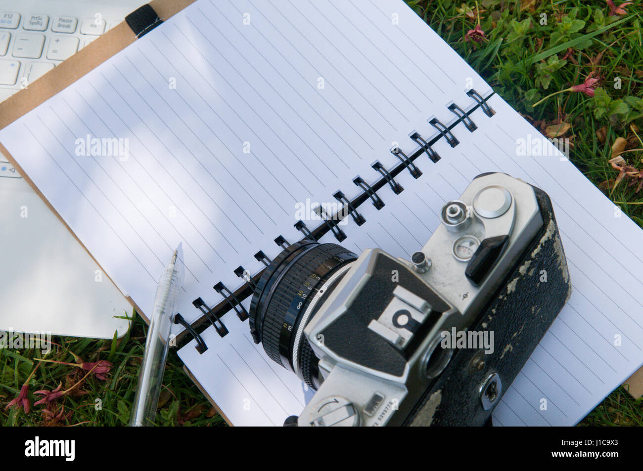 In stile vintage photo blog di sfondo o modello Foto Stock