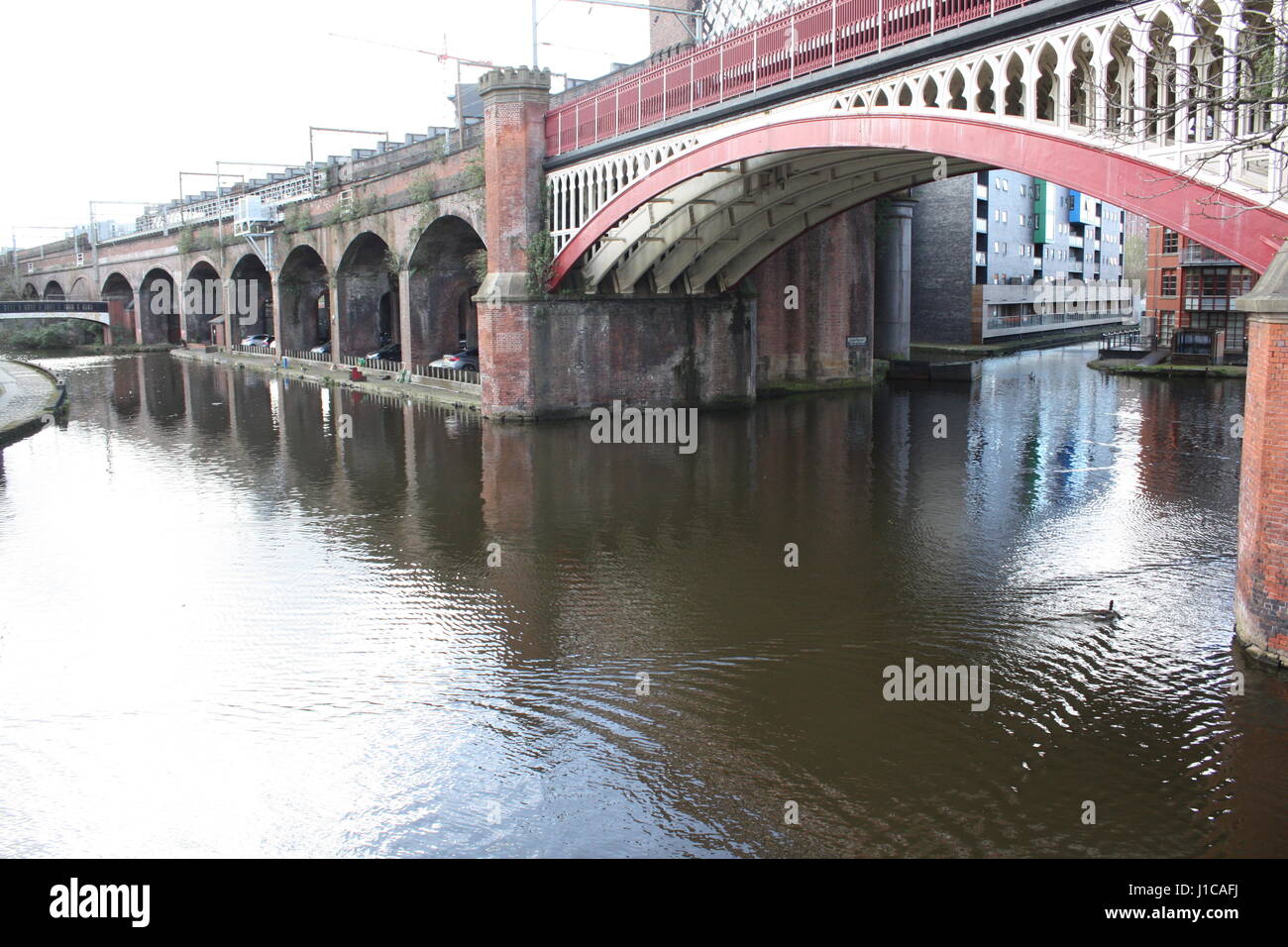 Manchester Ship Canal, Manchester, Regno Unito Foto Stock