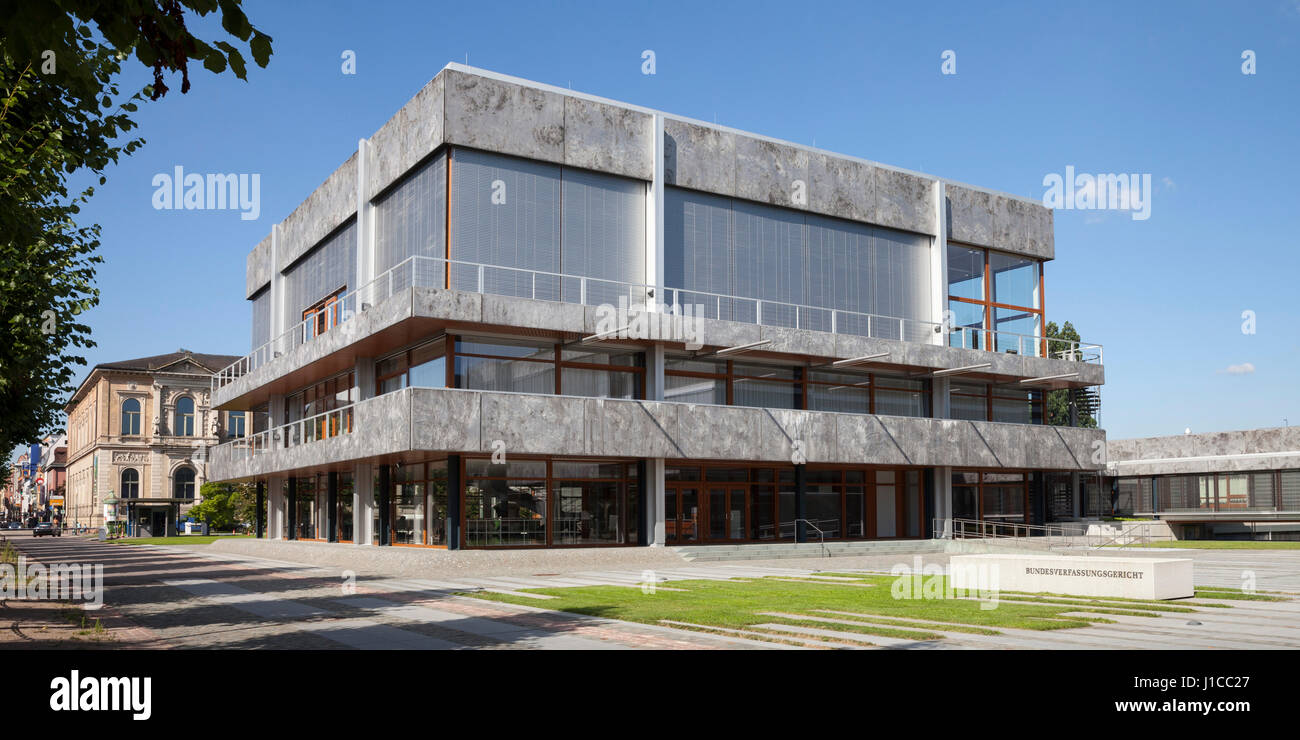 La Corte costituzionale federale di Karlsruhe, Baden-Württemberg, Germania Foto Stock