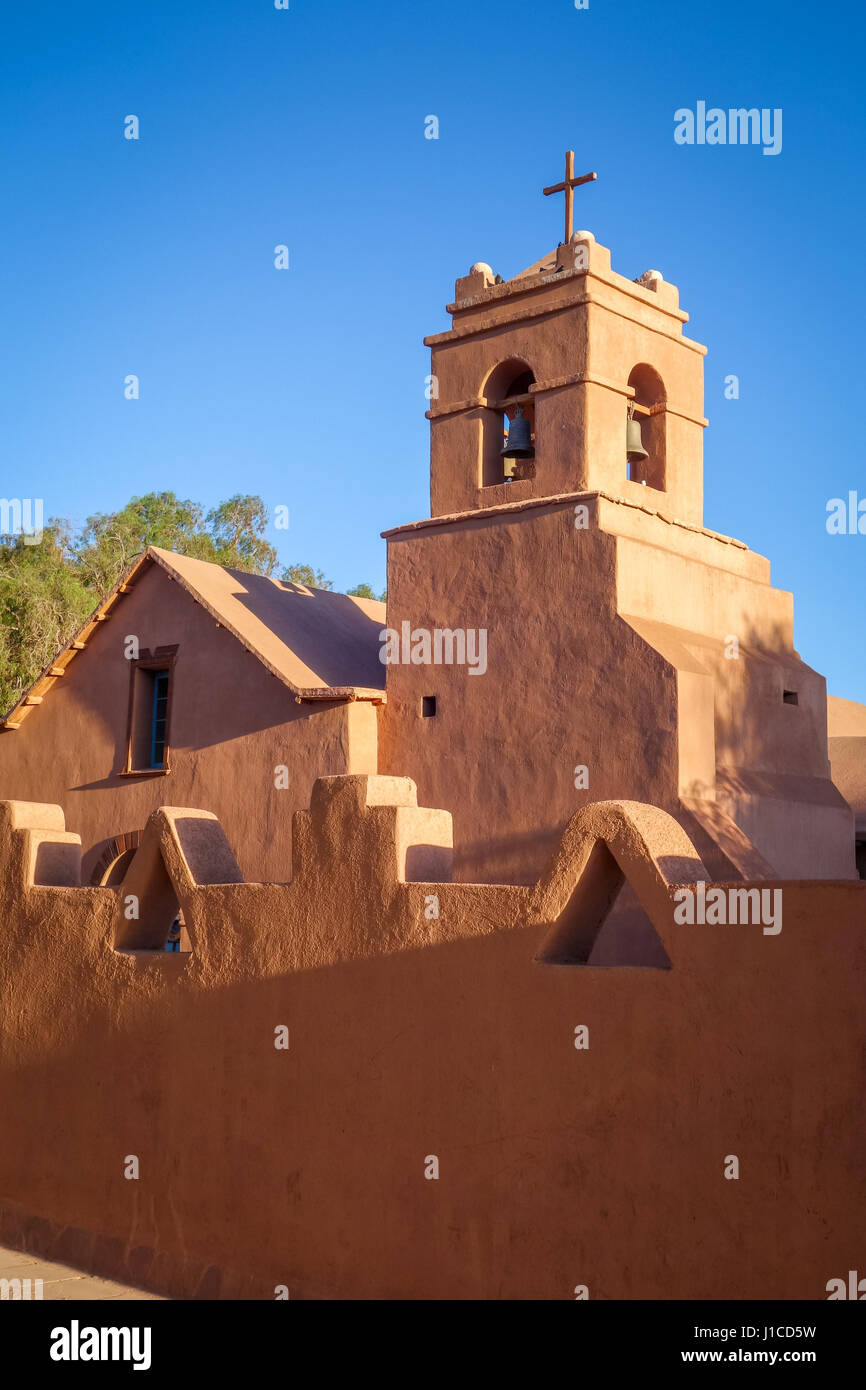 Vecchia chiesa di San Pedro de Atacama, Cile Foto Stock