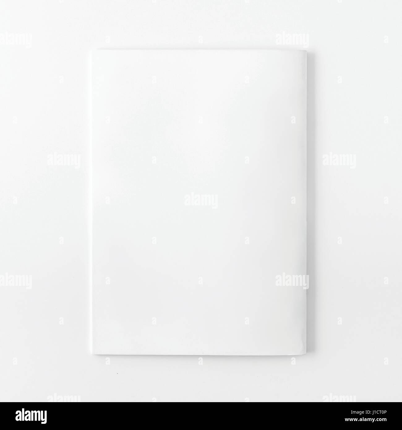 Rivista, A5/A4 Brochure mock-up isolato su sfondo bianco Foto Stock