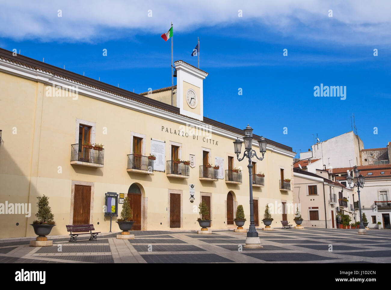 Palazzo comunale. San Giovanni Rotondo. La Puglia. L'Italia. Foto Stock