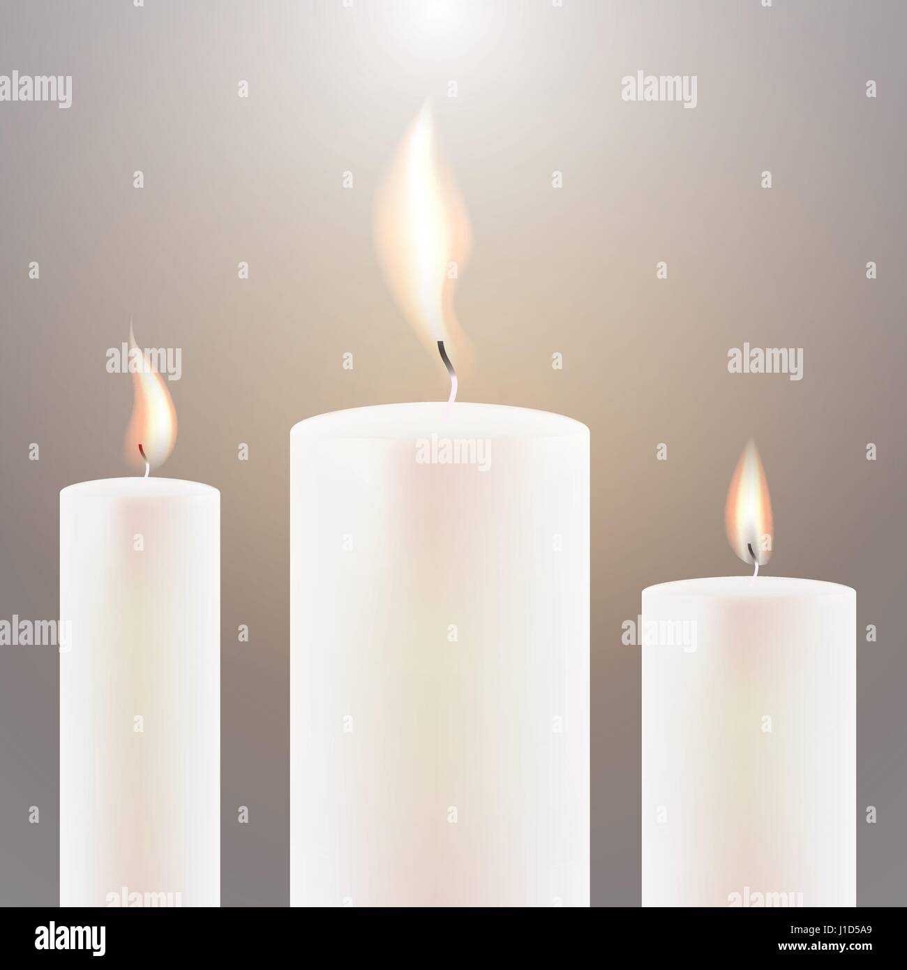 Fiamma di candela Immagini Vettoriali Stock - Alamy