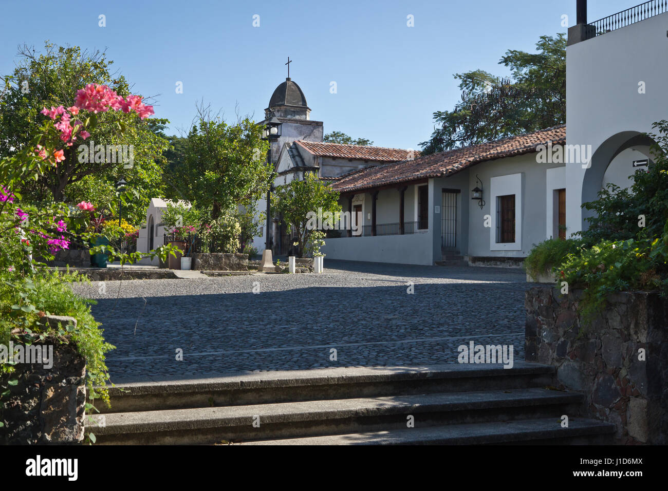 Chiesa di Nogueras, Colima, Messico Foto Stock