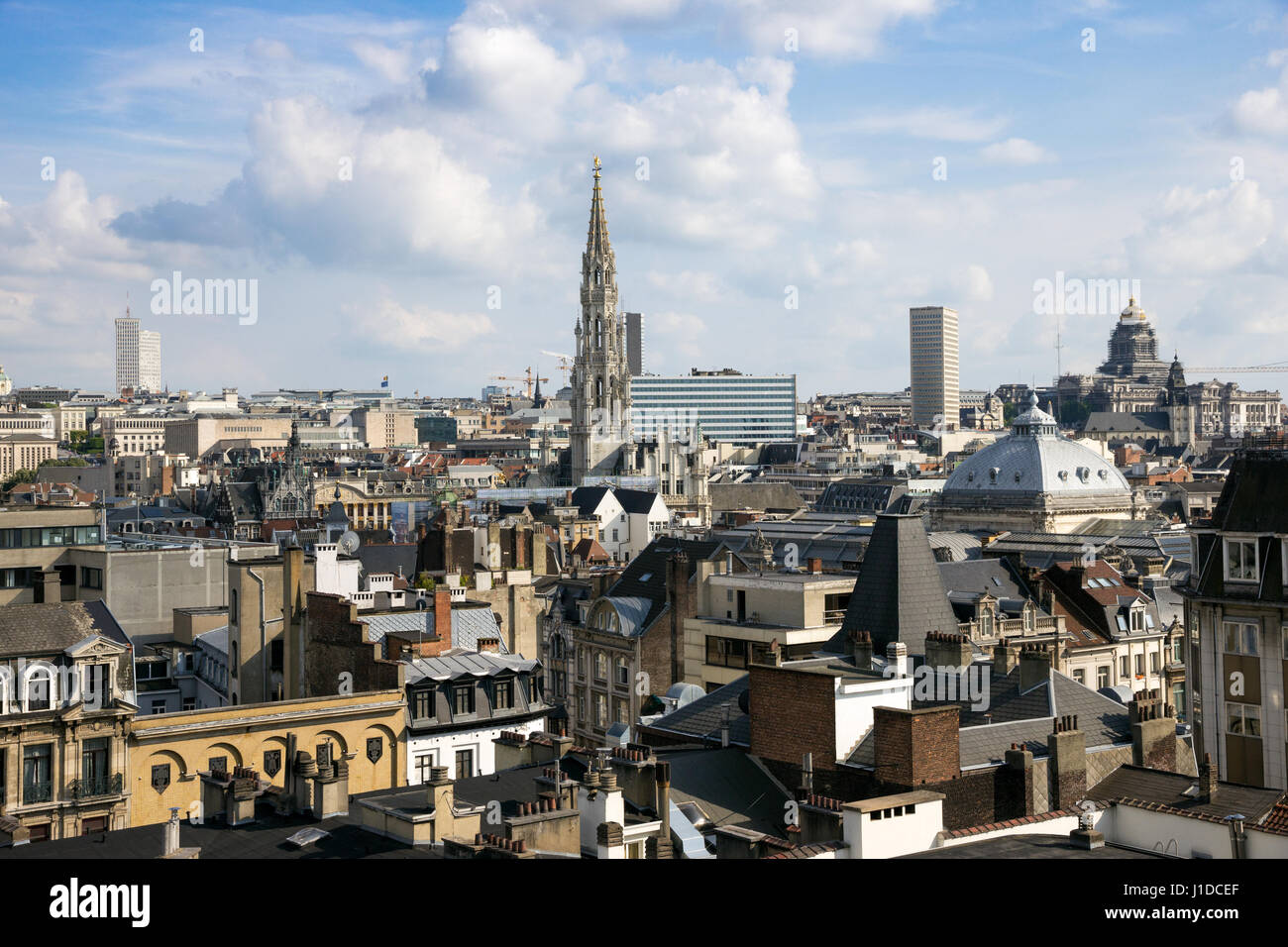 Skyline della città di Bruxelles, Belgio Foto Stock