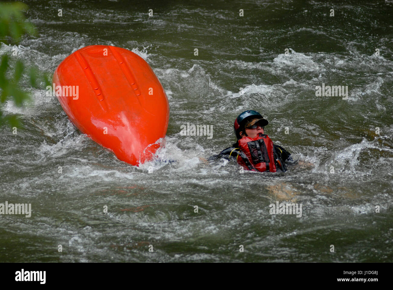 North Carolina white water kayak Foto Stock