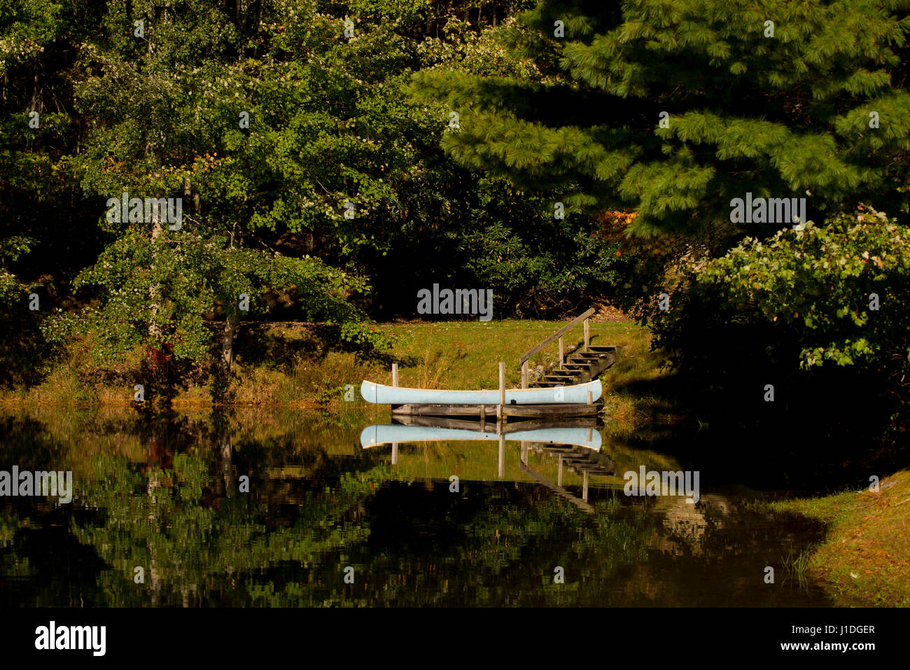 Smoky mountains North Carolina laghi autunno Foto Stock