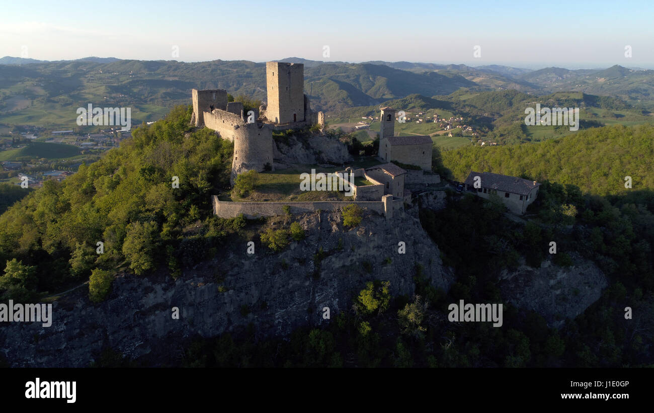 Il castello di Carpineti in Matilde di Canossa passeggiate in Reggio Emilia colline in Italia la Regione Emilia Romagna Foto Stock