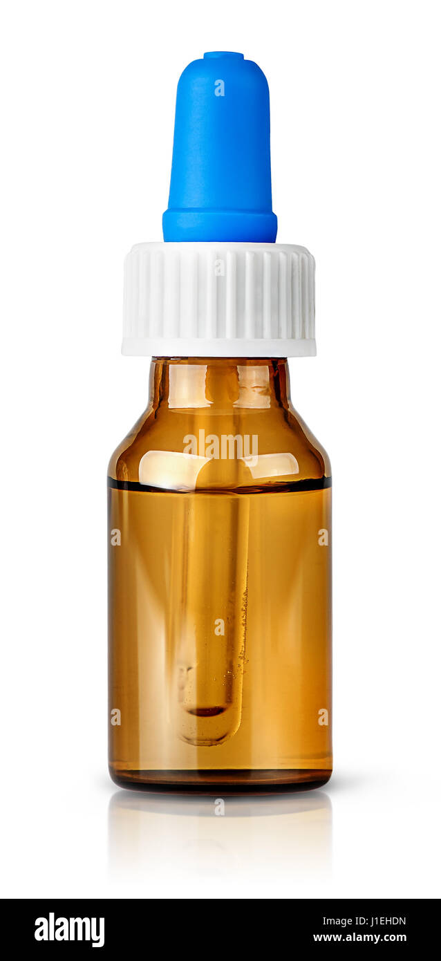 Gocce nasali con pipetta Foto Stock