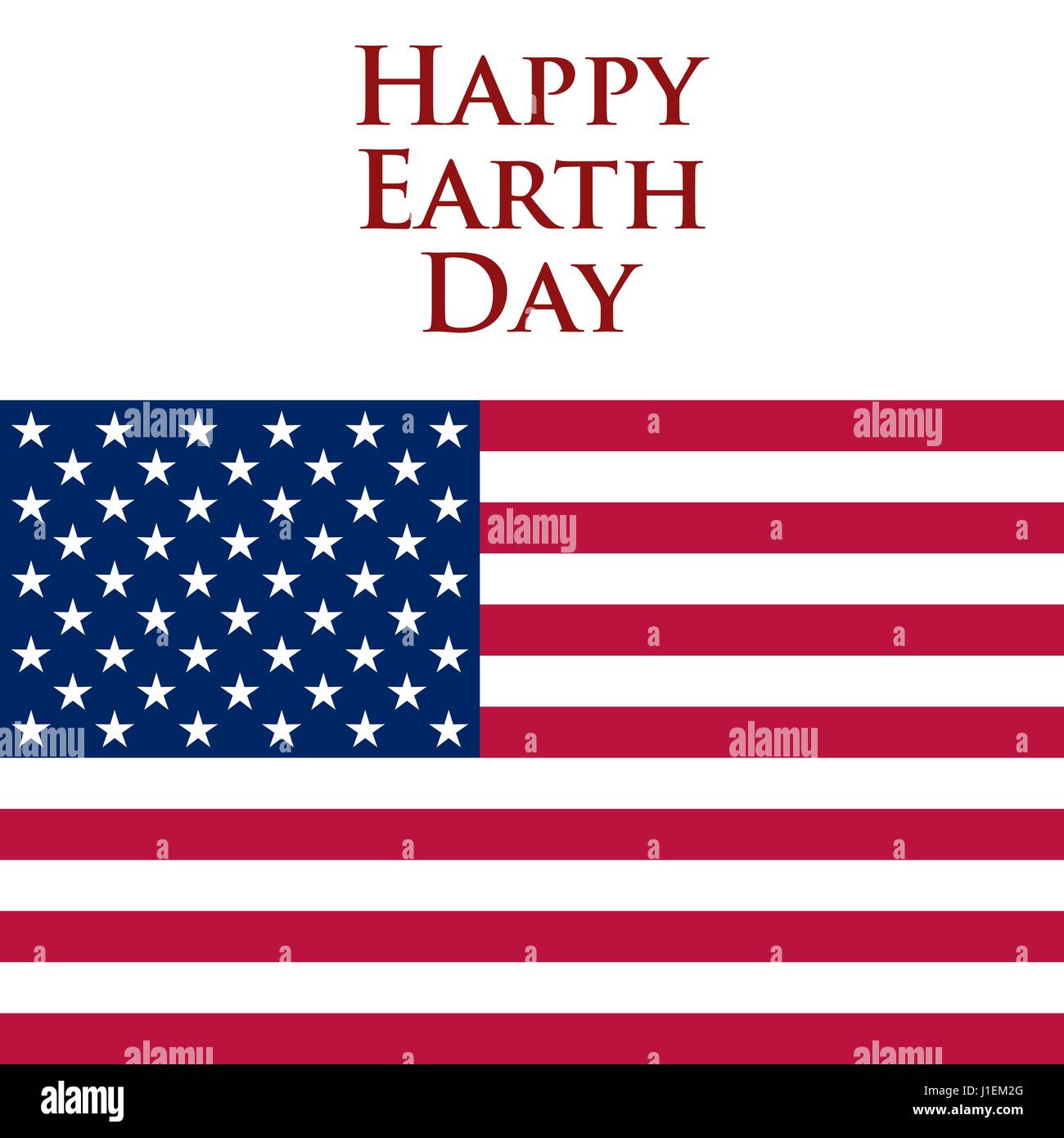 La Giornata della Terra negli Stati Uniti Illustrazione Vettoriale