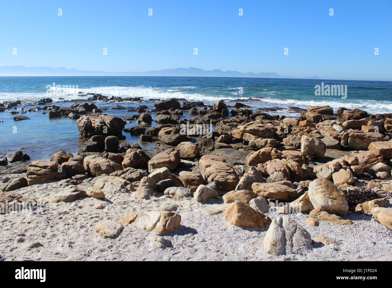 St James Beach, Città del Capo, Sud Africa Foto Stock