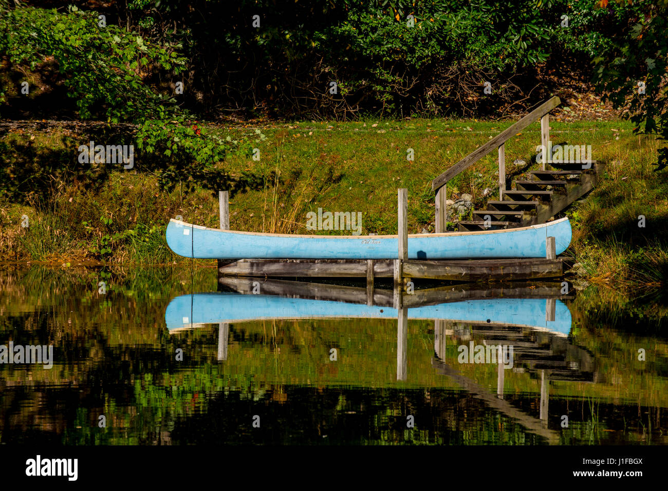 Smoky mountains North Carolina laghi autunno Foto Stock