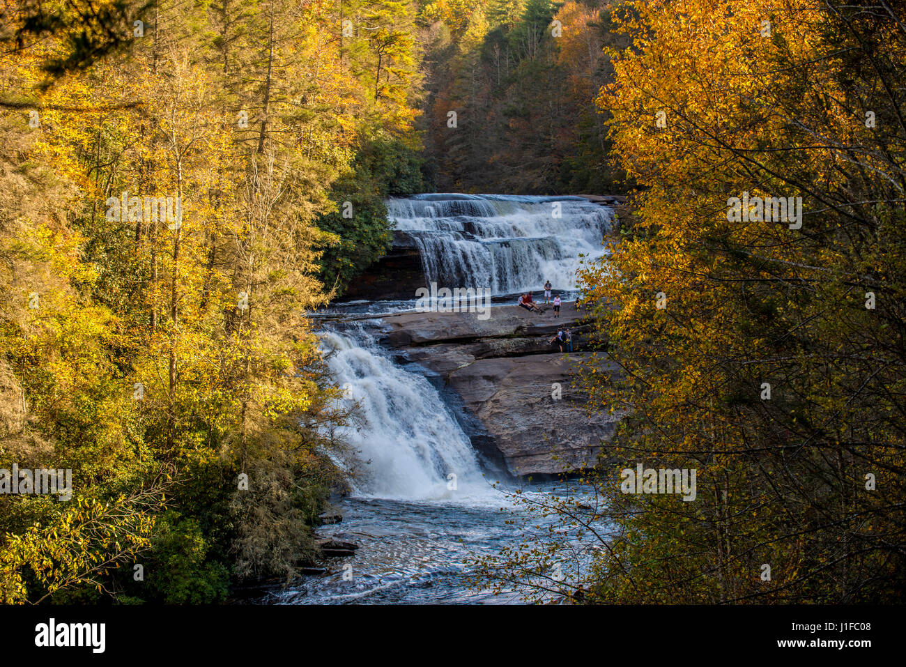 Smoky mountains North Carolina acqua cade Foto Stock