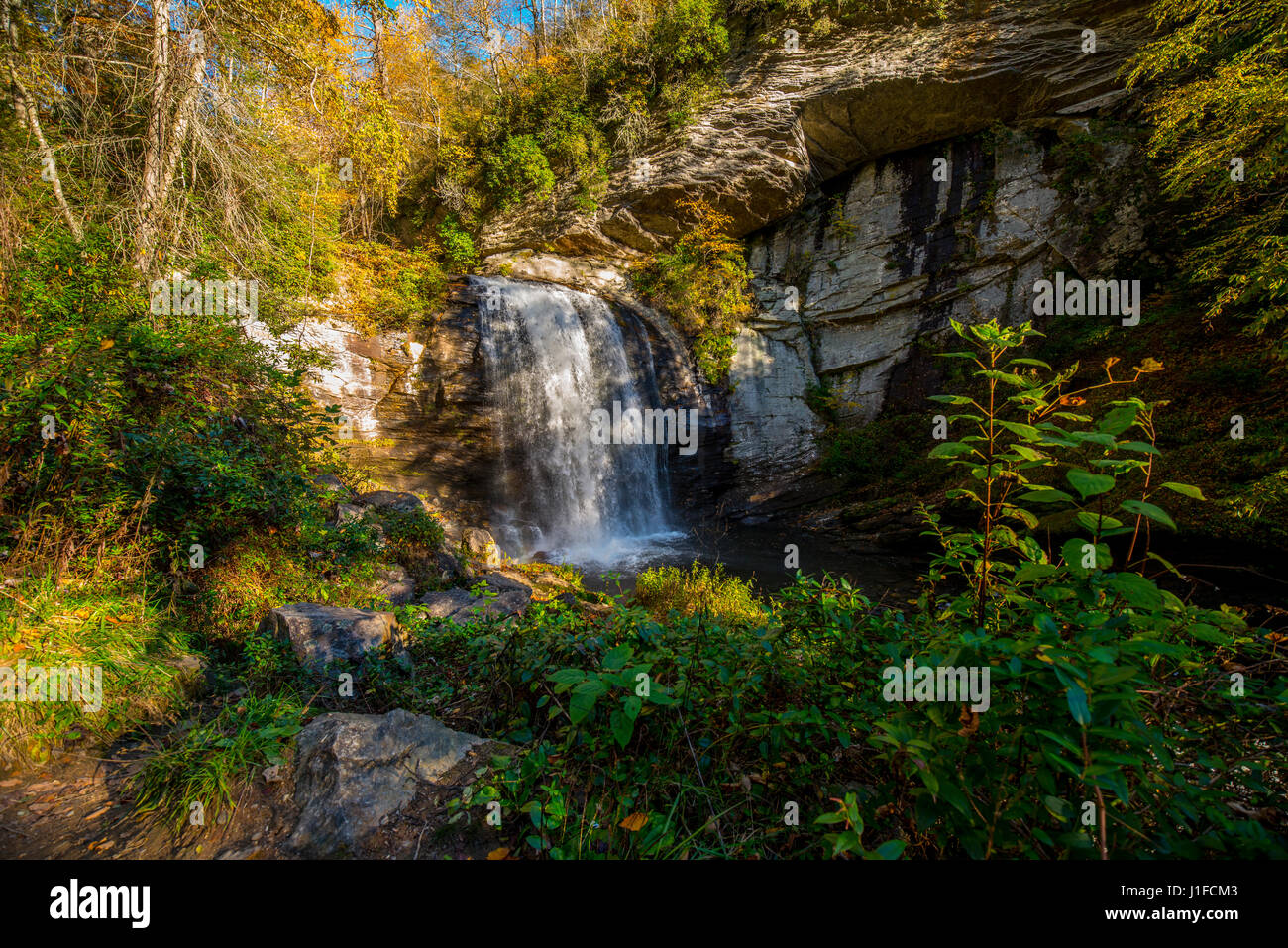 Smoky mountains North Carolina acqua cade Foto Stock