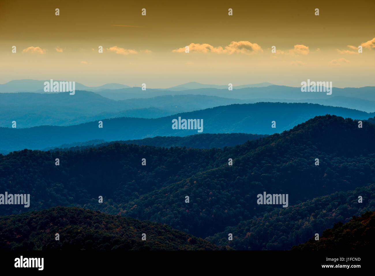 Smoky mountains North Carolina Foto Stock