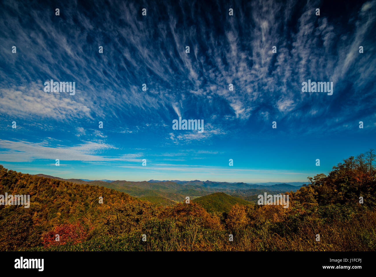 Smoky mountains North Carolina Foto Stock