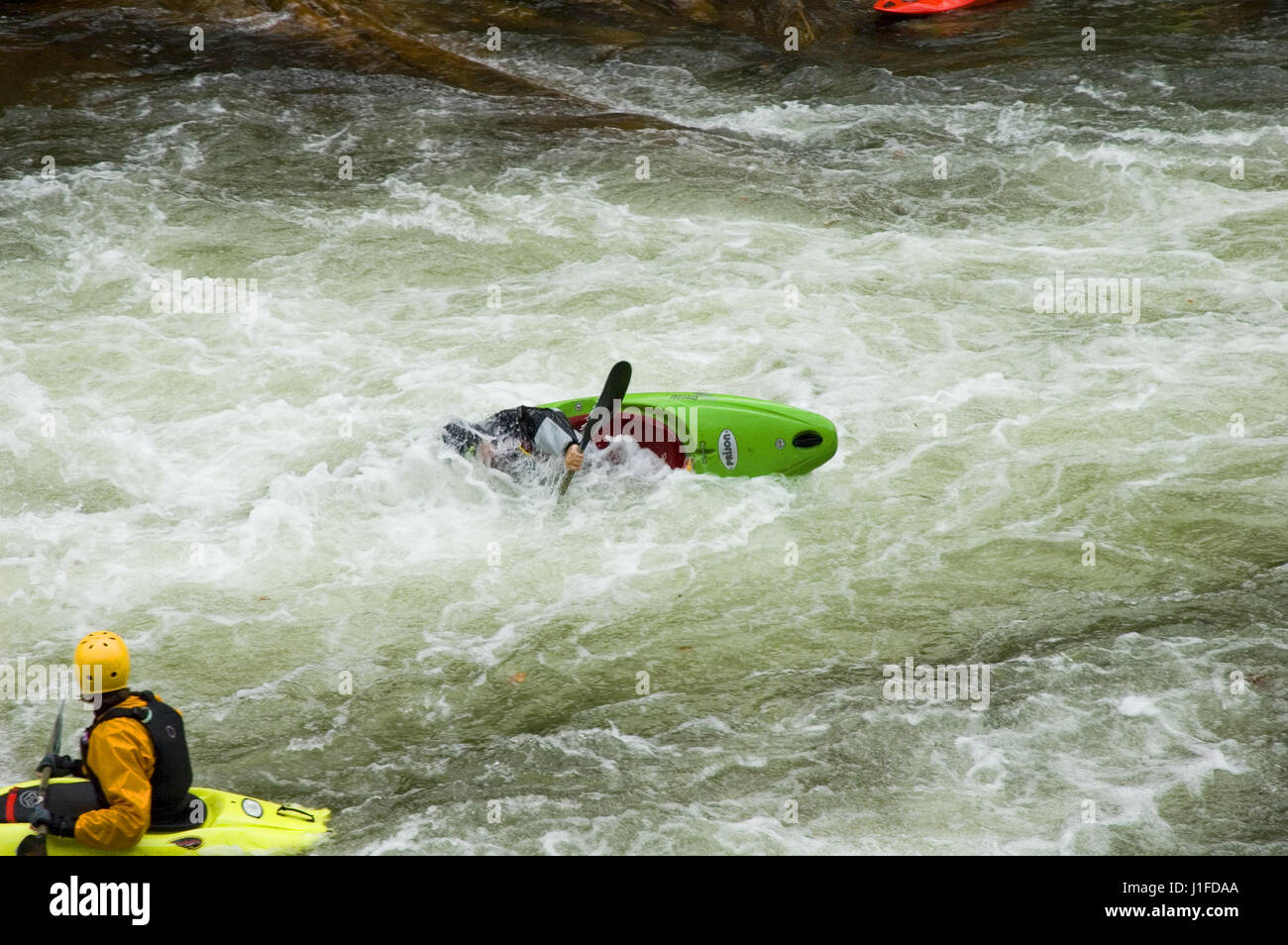 North Carolina white water kayak Foto Stock