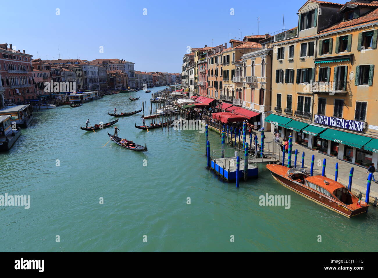Grand Canal (Canal Grande), Venezia, Italia Foto Stock