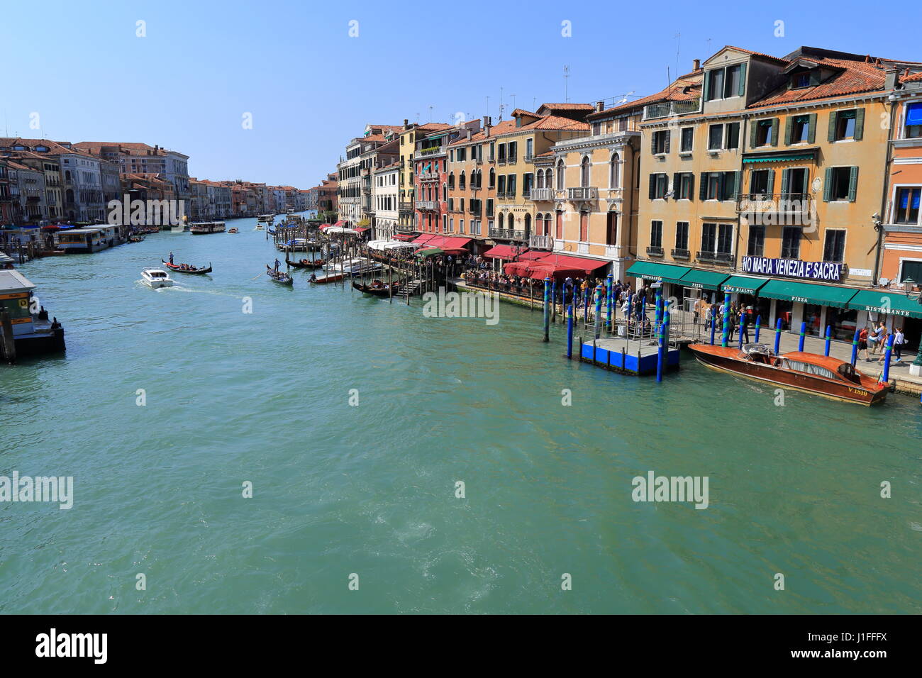 Grand Canal (Canal Grande), Venezia, Italia Foto Stock