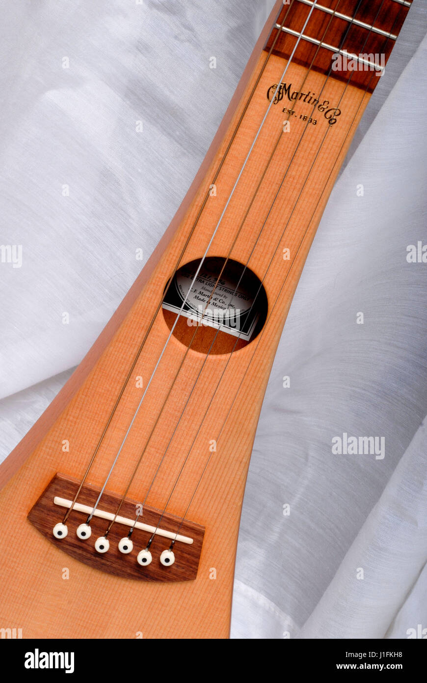Chitarra acustica dello strumento musicale Foto Stock
