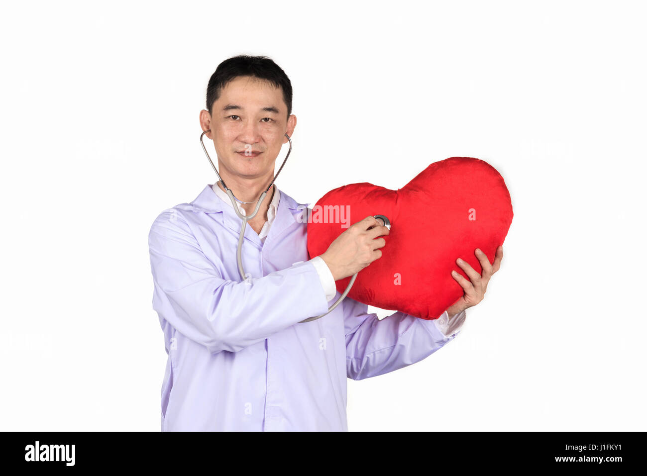 Il medico intende trattare i pazienti con cuore pieno di capacità Foto Stock