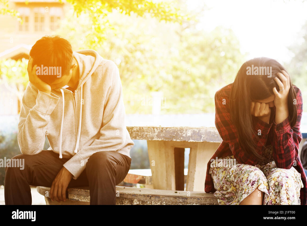 Difficoltà di relazione o problema di coppia Foto Stock