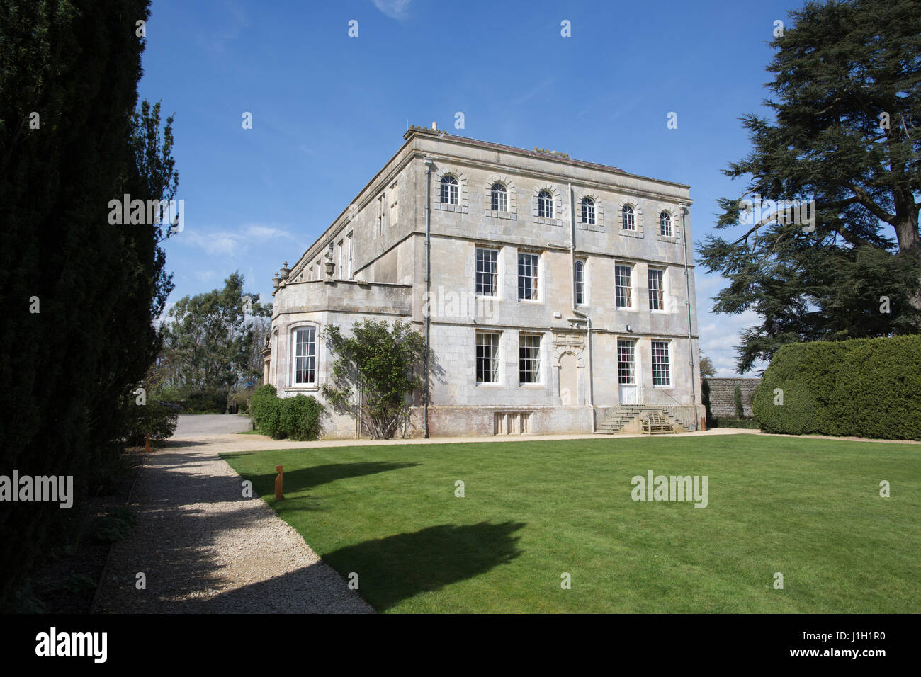 Elmore Corte maestosa casa nel Gloucestershire, di proprietà di Anselmo scusa dopo ereditare i 750 anni di proprietà da suo zio nel 2007. Foto Stock