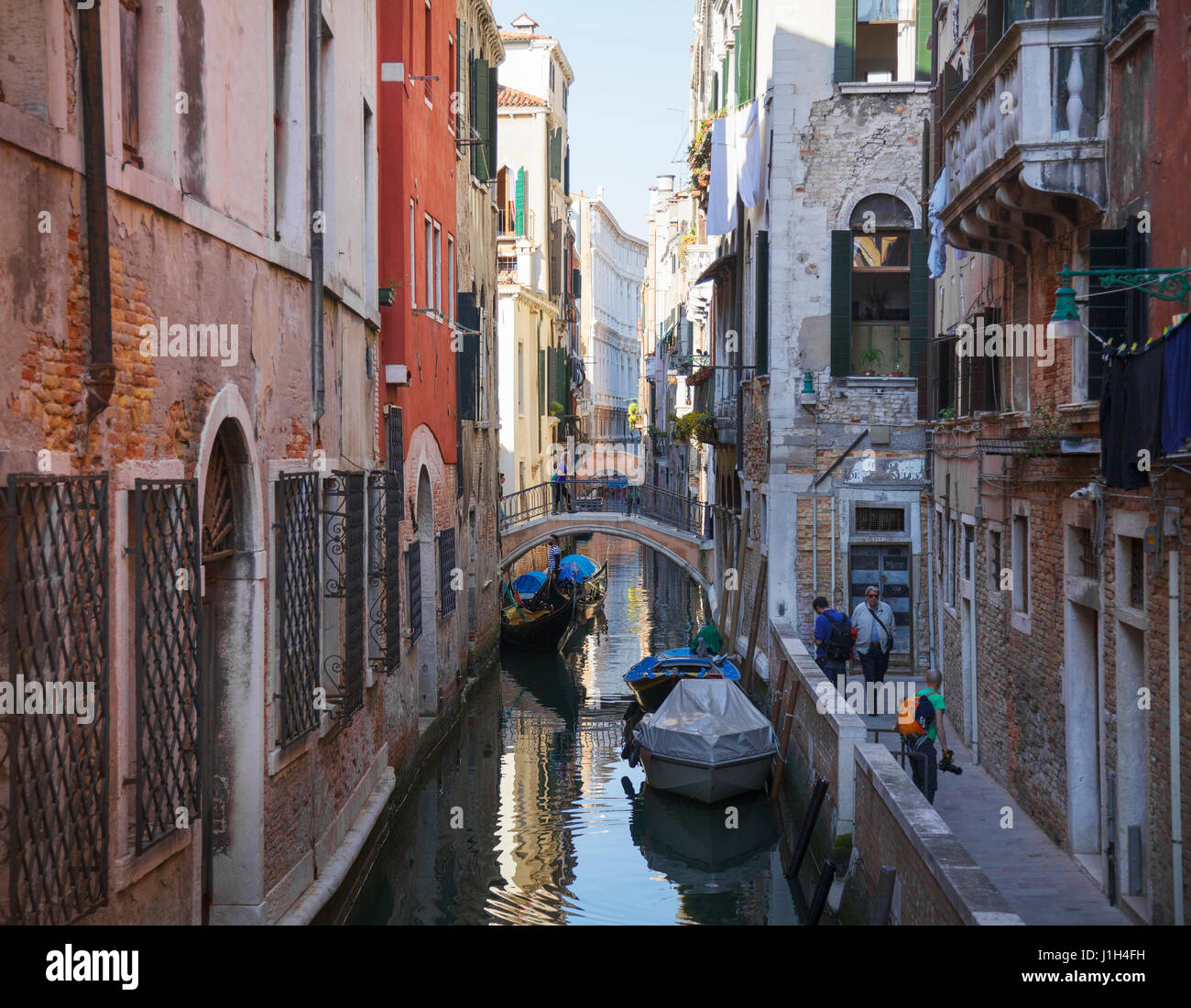 La Fondamenta de l'agnella di Santa Croce, Venezia, Veneto, Italia Foto Stock